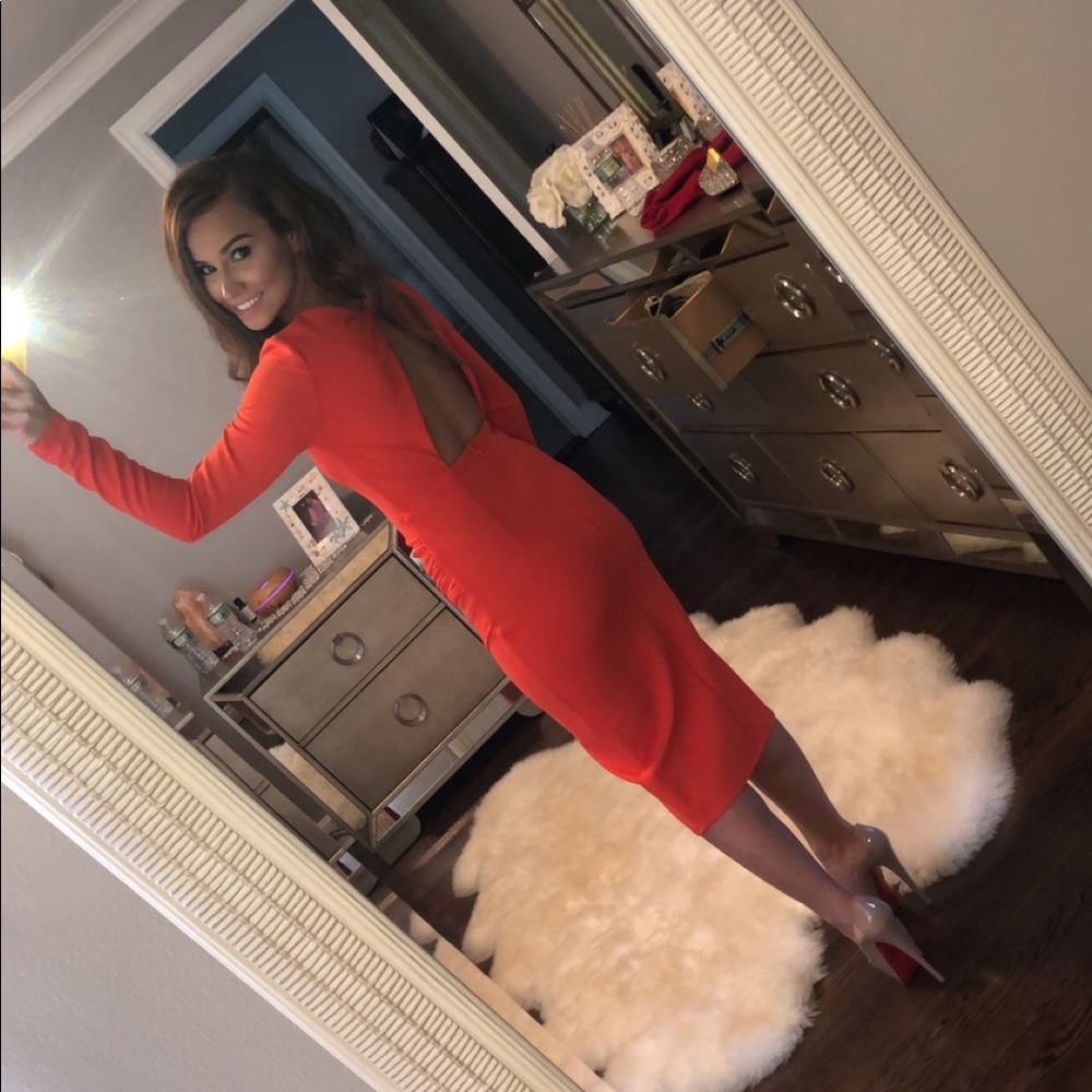 Long sleeve Red Cocktail dress!